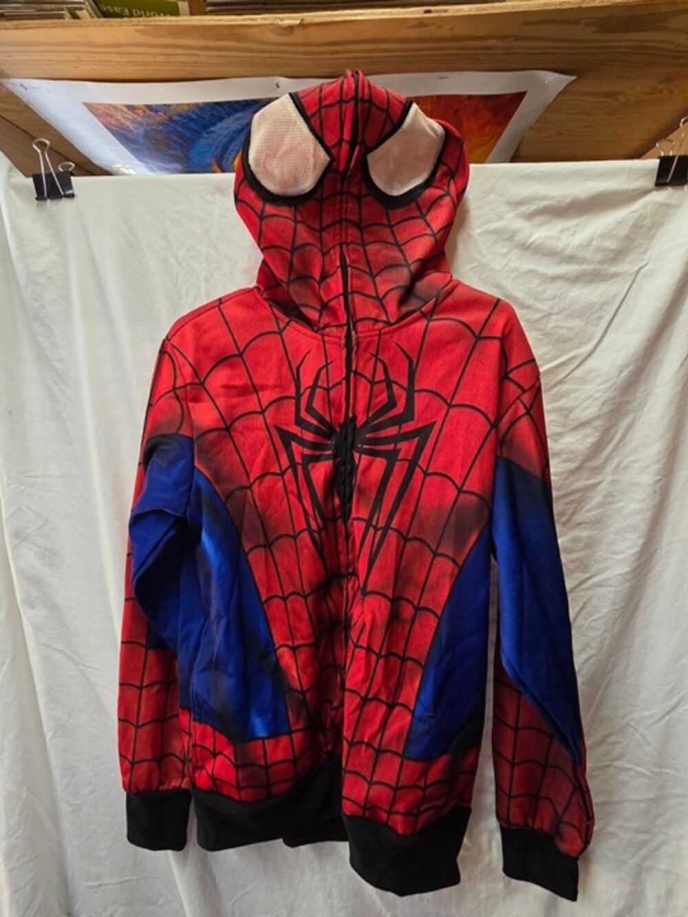 Marvel Spider-Man Zip Hoodie Mask Kids S/C Costume Jacket